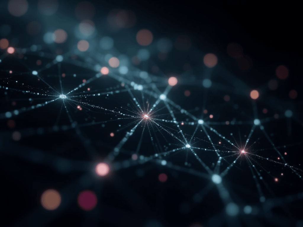 Fondo abstracto de red neuronal.